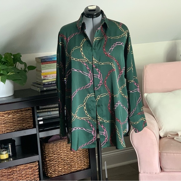Primark Satin Button Down - Picture 1 of 4